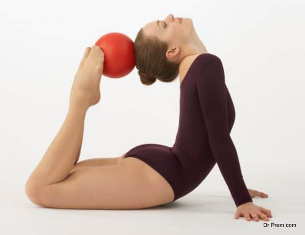 Rhythmic Gymnast with Ball