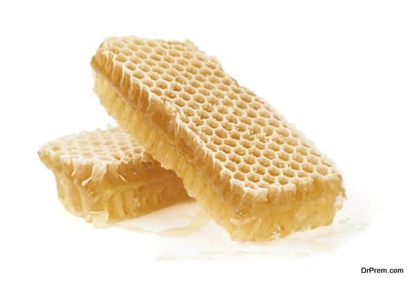 Two pieces of honeycomb