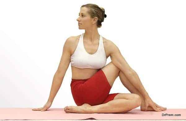 Twisting the spine laterally. Flexibility of the spine, aids digestion, stretches shoulders hips, neck,