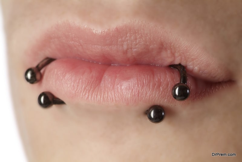 Mouth piercing