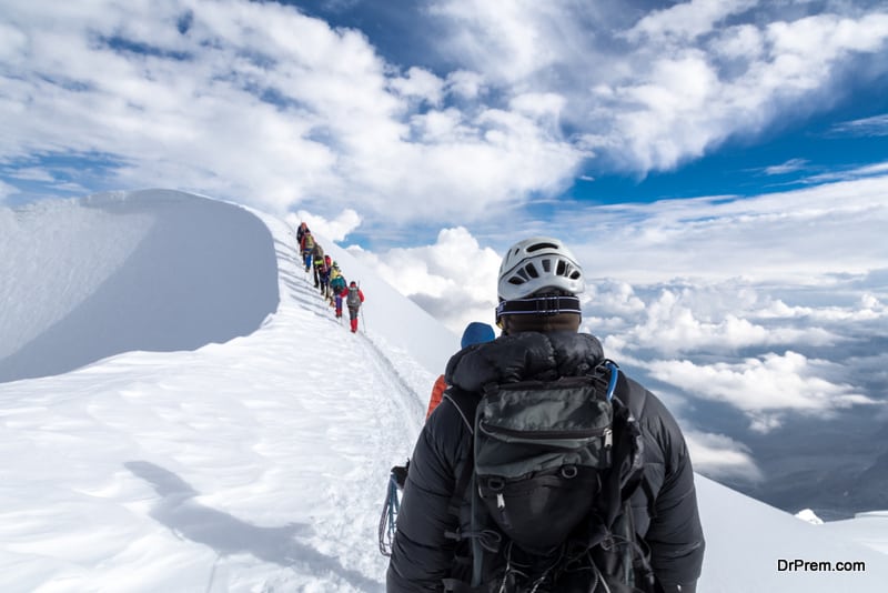 hiking routes in Mont Blanc