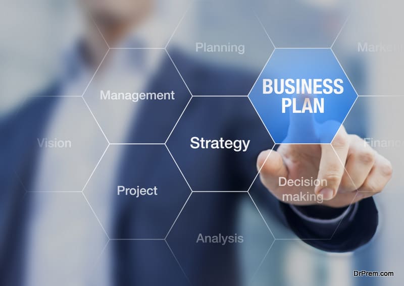 Consultant presenting business plan strategy