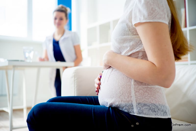 pregnant woman visited wellness centre