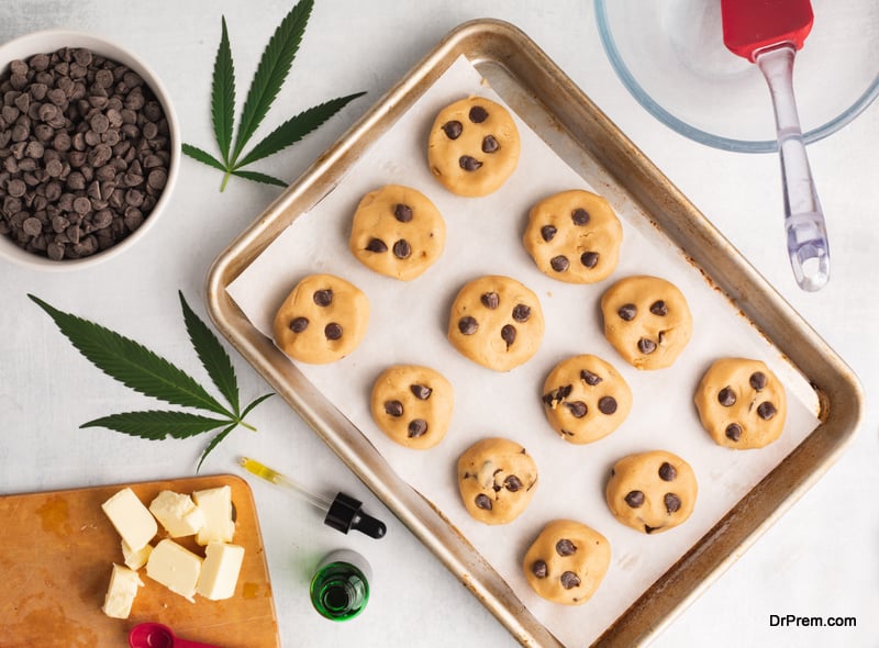 Baking cannabis cookies