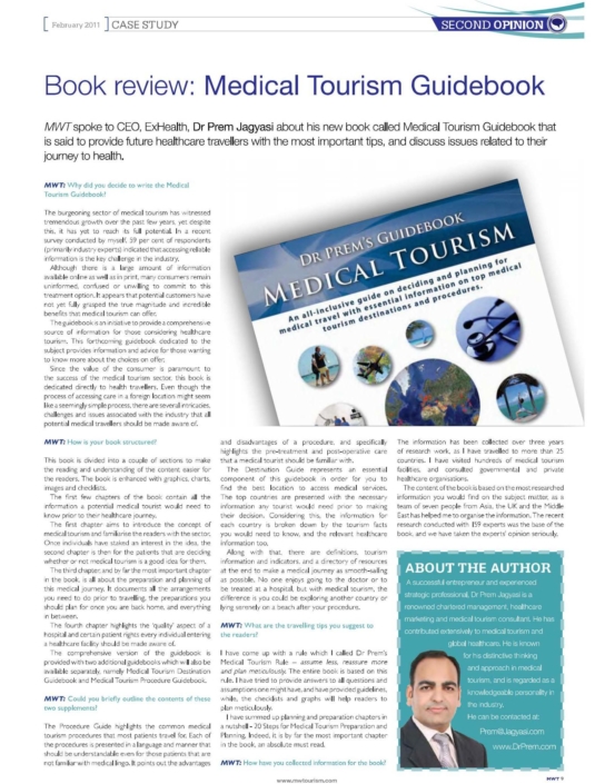 Medical Tourism Book Review - Medical + Wellness Tourism Magazine | MWTonline.com