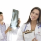 Friendly caring medical health doctors