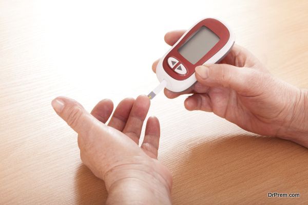 Testing for high blood sugar.