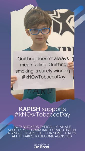Kapish supports No Tobacco Day