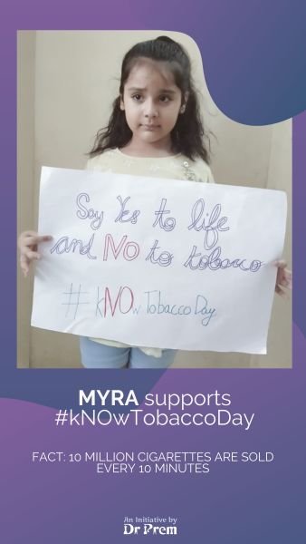 Myra supports No Tobacco Day