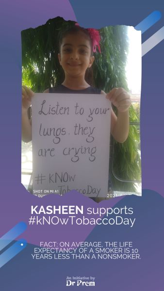 kasheen supports No Tobacco Day
