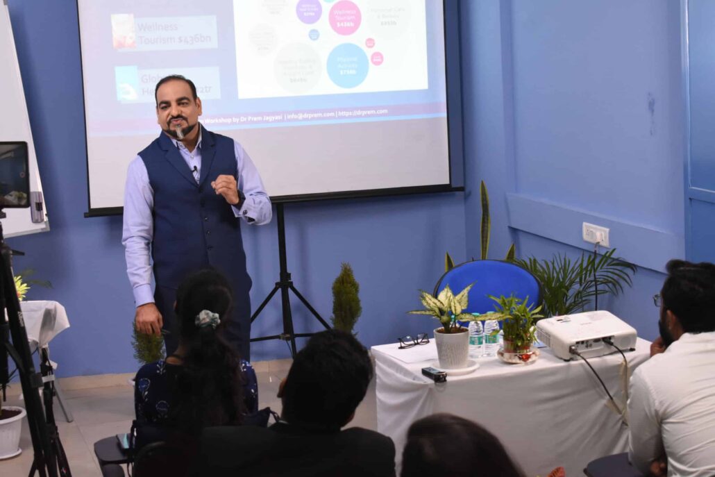 Presentation in a conference room